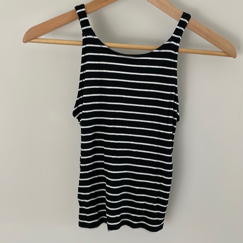 Ribbed Striped Tank Top